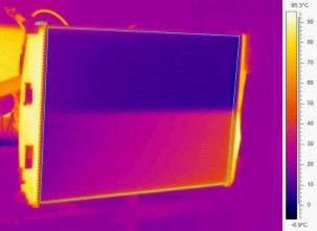 Thermal imaging measurements of heat exchangers